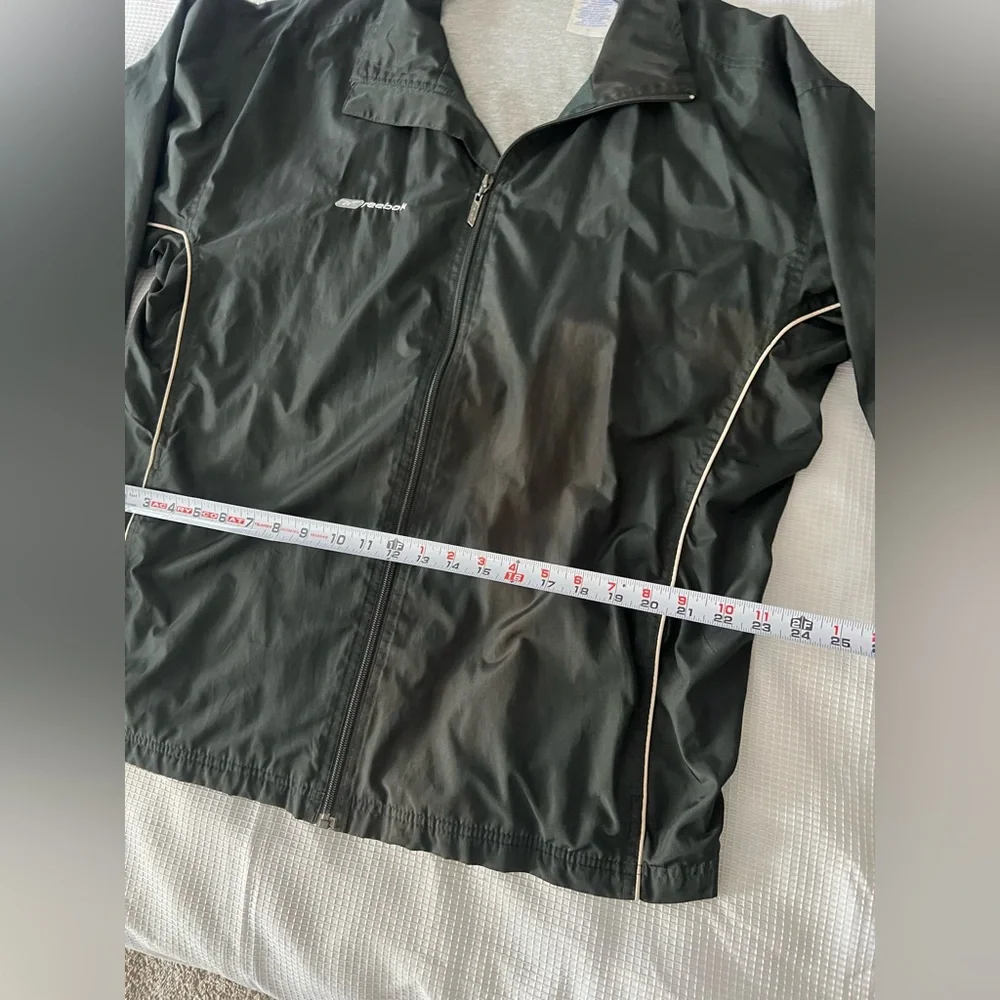 Reebok Men's Black Windbreaker Jacket